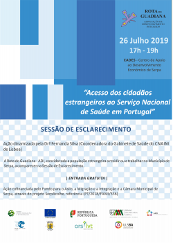 Flyer SE para migrantes - “Acesso dos cidadãos estrangeiros ao Serviço Nacional de Saúde em Portugal